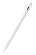 エレコム タッチペン 【11インチ(A16)、 iPad7/8/9/10、iPad Pro 11/12.9/13インチ、Air 11・13インチ(M3, M2)、mini5/6に対応】 iPad専用 ペンシル 急速充電 パームリジェクション 傾き検知 20分でフル充電 P-TPACSTAP07WWH
