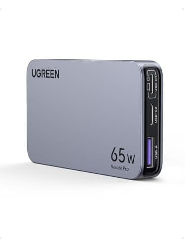UGREEN Nexode Pro 充電器 65W 3ポート(2*USB-C+1*USB-A)【当社比最薄65W 急速充電器 15mm】PSE認証済 PD 新生代GaNInfinity™チップ＋UGREEN独自Airpyra技術 type-c 折り畳み式 PD3.0/QC4+/PPS/SCP規格対応 MacBook/ノートPC/iPad/iphone17/16/15/14/13/12シリーズ対応