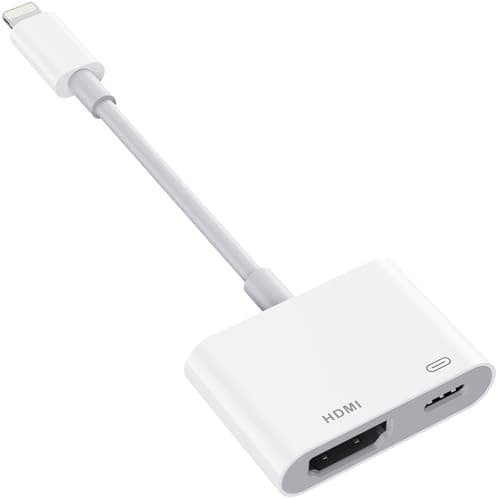 【2025年新モデル】 iPhone hdmi変換ケーブル i-Phone テレビに映す MFi認証済み iPad/i-Phone ミラーリング Lightning HDMI 変換 1080P@60HZ HD画質 遅延なし TV大画面 自動接続 給電不要 設定不要 操作不要 ライトニング hdm i 日本語取説付き（iOS9.2~iOS18システム対応） [並行輸入品]