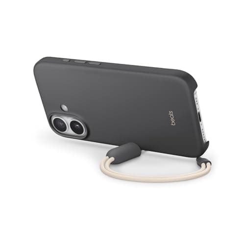 Beats iPhone 17キックスタンドケース MagSafeとカメラコントロール対応、 スタンドとストラップ付き、マット仕上げ、マイクロファイバーの裏地 – グラナイトグレイ