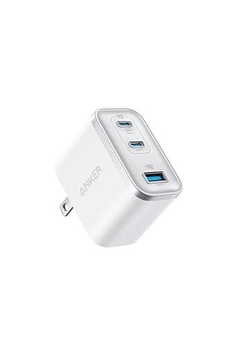 Anker Nano Charger (70W, 3 Ports) ホワイト【 PD対応/PSE技術基準適合/折りたたみ式プラグ】iPhone 17 / 16 / 15シリーズ / Air MacBook Windows PC iPad Galaxy Android スマートフォン ノートPC 各種 その他機器対応