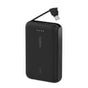 Belkin モバイルバッテリー(10000mAh 20W USB-Cケーブル内蔵) 3C対応 CCC 最大20W PD高速充電対応 PPS対応 iPhone 17,16～12対応 Androidスマホ対応 2台同時充電 PSE認証 軽量&コンパクト 機内持込可能 アウトドア/災害/緊急用の便利グッズ メーカー保証2年 ブラック BPB021fqBK