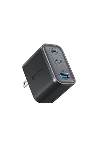 Anker Nano Charger (70W, 3 Ports) ブラック【 PD対応/PSE技術基準適合/折りたたみ式プラグ】iPhone 17 / 16 / 15シリーズ / Air MacBook Windows PC iPad Galaxy Android スマートフォン ノートPC 各種 その他機器対応