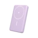MOTTERU(モッテル) マグネット式 ワイヤレスモバイルバッテリー 5000mAh 15W出力 MagSafe対応 Qi2認証品 iPhone Air 17 17Pro 16 15 Pixel10 Pixelsnap ペールアイリス MOT-MBQI5001-ECPU