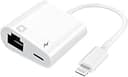 Apple MFi認定2イン1 Lightning to Ethernetアダプター iPhone/iPad/iPod用 充電ポート付き100Mbpsイーサネットネットワーク対応 プラグアンドプレイ すべてのiOSに対応
