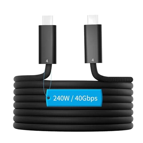 240W/5A/40Gbps高速転送USB4 GEN3 同軸Type-Cケーブル (3メートル) type-c to type-c coaxial cable PD急速充電 8K@60Hz映像出力 e-marker内蔵ケーブル ナイロン編み タイプC機種対応 Studio DisplayおよびPro Display XDRディスプレイ対応 Cosmic3C HIUSB4-30