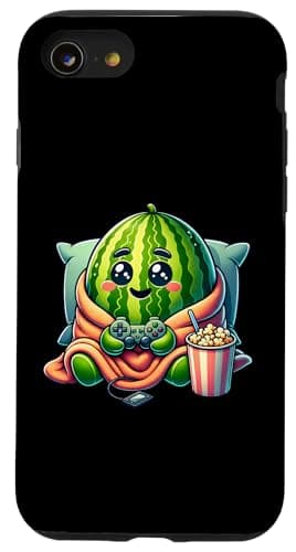 スイカゲームポップコーン スマホケース iPhone SE (2020) / 7 / 8 用