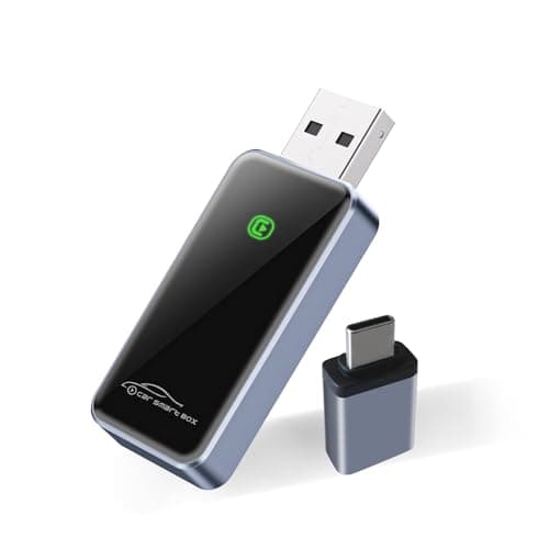 ワイヤレスCarPlayアダプター【Mini超薄型】純正の有線CarPlayをワイヤレスCarPlayに変換するドングル，プラグ＆プレイ CarPlay ワイヤレス 高速で安定した接続のCarPlayドングル iPhone 6+およびApple iPhone iOS 10+に対応【技適認証取得済み】