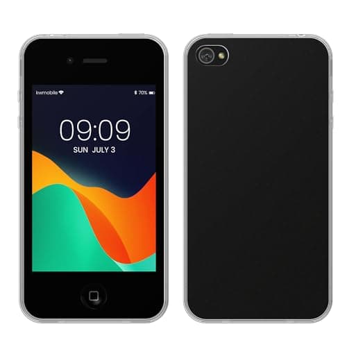 kwmobile Apple iPhone 4 / 4S対応 ケース - クリア TPUケース スリム 保護 耐衝撃 半透明