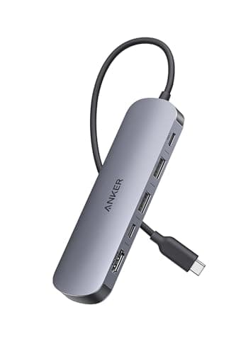 Anker Nano USB-C ハブ(7-in-1, 4K, HDMI) HDMIポート4K 60Hz対応、5Gbps 高速データ転送 USB-Cポート、USB-Aポート搭載