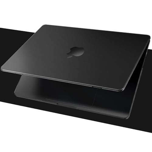 EooCoo 用【2025 M5 MacBook Pro 14インチ ケース対応】 M1 M2 M3 M4 Pro/Max 2026-2021、【超薄軽量カバー】 【ドイツの切削技術】 【1：1 シームレスフィット公式カラー100%】マットカバー傷を防ぐ A3434 A3112 A3185 A3401 A2442 A2918 A2992 A2779 - マットスペースブラック