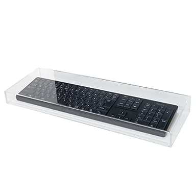 BBEST キーボードカバー アクリル 【 ホコリ 猫対策 】 透明 クリア 490×200×57mm 頑丈 防塵 保護カバー 食事 録音 収録 編集 ゲーミング ゲーム スタジオ 展示会 AKC-CL