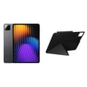 【セット買い】Xiaomi Pad 7 Pro Matte Glass Version 12G+512G グレー 3.2K 144Hz高精細ディスプレイ 800nits Snapdragon Gen 3 Xiaomi HyperOS2搭載 AI機能 Google Gemini クアッドスピーカー Dolby Vision + 純正 Pad 7 Pad 7Pro専用ケース ハードカバーブラック