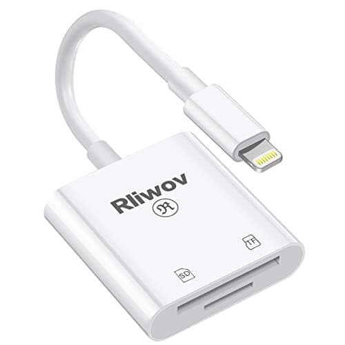 【2022 Apple MFi正規認証品】 Rliwov Lightning - SD カードカメラリーダー 最大128GB iPhone/iPad 対応 カメラアダプタ カメラカードリーダー SD/TFカード 変換アダプタ 高速伝送 SD/SDHC/SDXC アダプタ メモリカードリーダー 双方向データ転送 写真転送 ビデオ転送 iPhone 14対応 IOS13以降 【APPアプリ必要】