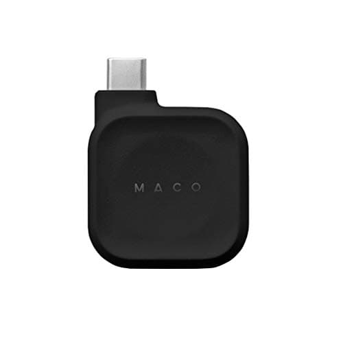 [輸入代理店正規品] Maco Go Apple Watch USB-C 磁気充電ドック (ブラック) ケーブル不要で即充電 USB-Cデバイスへ直接続