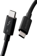 エレコム USB-C Thunderbolt 5 ケーブル 1m 240W 高速データ転送 USB PD対応 8K/60Hz 最大120Gbps スリムケーブル採用 [Thuderbolt 4 / Thunderbolt 3, USB4 互換] 【Intel正規認証品】MacBook Pro/Mac Mini (2024年発売モデル)対応 TBT5-10BK