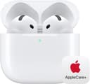 Apple AirPods 4 ワイヤレスイヤーバッド、Bluetooth ヘッドフォン、パーソナライズさ れた空間オーディオ、耐汗耐水性能、USB-C 充電ケース、H2 チップ、最大 30 時間の バッテリー駆動時間、iPhone で簡単に設定 + 延長2年 AppleCare+ for Headphones - AirPods