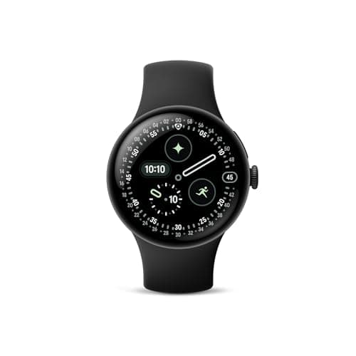 Google グーグル Pixel Watch 4 (45 mm) Matte Black アルミケース/Obsidian アクティブバンド Wi-Fi GA09962-US