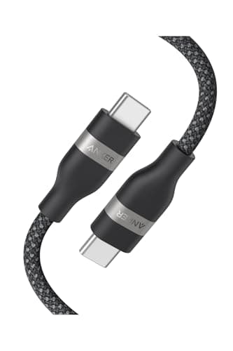 Anker USB-C & USB-C ケーブル (0.9m, 240W, 高耐久ナイロン) USB PD対応 iPhone 17 / 16 / 15 MacBook Pro iPhone Galaxy iPad Pro/Air MacBook Pro/Air 各種対応 ブラック