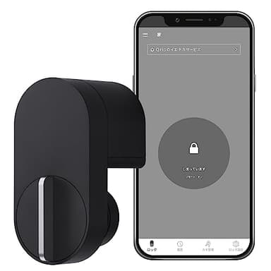 Qrio Lock キュリオロック 【 ソニー の技術力を活かした スマートロック 】 ハンズフリー解錠 や オートロック で スマートな キーレス 生活を実現 両面テープで 貼り付けるだけだから 工事不要 賃貸マンション でもOK 日本国内生産ドア 後付け 玄関 ドア 電子錠 Alexa 対応
