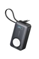 Anker MagGo Power Bank (10000mAh, 35W, For Apple Watch) (モバイルバッテリー 10000mAh 35W出力 大容量 LEDディスプレイ USB-Cケーブル内蔵 一体型 同時充電)【USB PD/PowerIQ搭載/PSE技術基準適合】Phone 17 / 16 / 15 Android MacBook Air その他各種機器対応 (ブラック)
