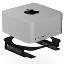 IFCASE アルミニウム デスクトップマウントスタンド Mac Studio, Mac mini M2, M1用 - 冷却性能向上 デスク整理 (ブラック)