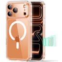 【3倍米軍MIL規格・MagSafe対応】ESR iPhone 17 Pro Max ケース ワイヤレス充電 カメラボタン付き SGS認証 エアガードコーナー 黄変防止 耐衝撃 PC背面TPUバンパー 指紋防止 高耐久性 マグネット Qi2.2対応 最大25W高速充電 マグセーフ いphone17promaxケース アイフォン17プロマックス専用Classicシリーズ(クリア)