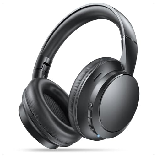 【Amazon.co.jp限定】 業界初Bluetooth5.4 ヘッドホン bluetooth ワイヤレスヘッドホン ANCノイズキャンセリング 有線 無線 両用 最大35時間再生 マイク内蔵 ハンズフリー通話 マルチポイント対応 快適装着 軽量 オーバーイヤーヘッドホン 音漏れ防止 3種EQモード 折り畳み可能 SBC/AAC対応 3.5mmケーブル付き ブラック