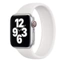 YakTei Apple Watch ソロループバンド series 6/5/4/3/2/1/SE対応 38mm 40mm 42mm 44mm (38/40mm M, ホワイト)