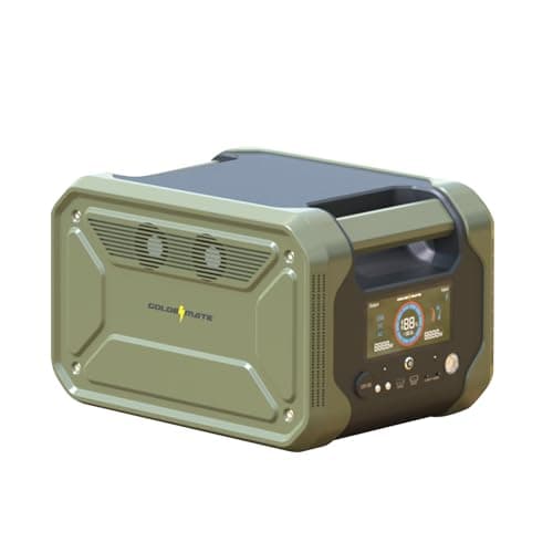 GOLDENMATE Thunder 1800 ポータブル電源 1843Wh リン酸鉄リチウムイオン電池 定格2000W USB-A/C BMS電池保護 長寿命 高耐久 LEDライト/ディスプレイ/アプリ付 キャンプ 車中泊 アウトドア 停電対策 防災グッズ 非常用電源