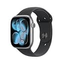 Apple Watch Series 11(GPS + Cellularモデル)- 46mmスペースグレイアルミニウムケースとブラックスポーツバンド - S/M