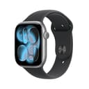 Apple Watch Series 11(GPS + Cellularモデル)- 46mmスペースグレイアルミニウムケースとブラックスポーツバンド - S/M