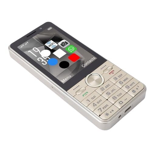 Acogedor 4Gロック解除電話、デュアルSIMカードサポート3.5インチHDタッチスクリーン大きなキーWiFi GPS付き携帯電話、高齢者向け仕事旅行スポーツ (GOLD)