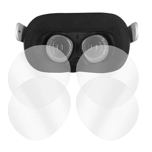 【CYBERGARAGE】レンズ保護フィルム・Meta Quest 3用用 レンズ保護フィルム 保護フィルム 2セット 合計4枚入 メタ クエスト3 VR・MRヘッドセット アクセサリ 光沢 レンズ保護 傷防止