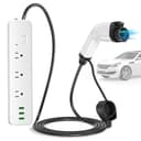 EVJUICION V2L 車両からロードへのアダプター Hyundai Ioniq 5 Ioniq 6 Kia EV6 EV9 NIRO EV 15 Amp V2L アダプター J1772 電気自動車用 放電ソケット 120V USソケット付き
