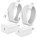 iPhone16 iPhone17 充電器 タイプc 充電器 type-c 20W PD 急速充電器 2個セット[MFi認証品/PSE認証済み] USB C-タイプc 充電ケーブル 2M付き usb-c コンセント式電源アダプター iPhone 16/15/Pro/max/iPad Pro/AirPods その他type-c 機器対応（ホワイトX2）