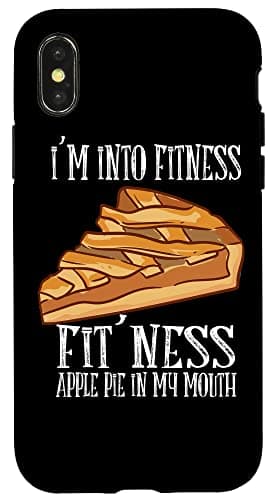 iPhone X/XS I'm Into Fitness Fit' Ness Apple Pie In My Mouth アップルパイ スマホケース