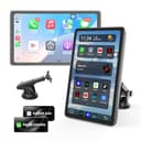 アップグレード版 Apple Carplayスクリーン 車用 9インチ ワイヤレス CarPlay & Android 自動車ステレオ タッチスクリーン カープレイ Netflix/YouTube/TikTokに対応 App Store、スクリーンフリップ、GPSナビゲーション、音声コントロール。