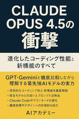 Claude Opus 4.5の衝撃：進化したコーディング性能と新機能のすべて: GPT・Geminiと徹底比較しながら理解する最先端AIモデルの実力