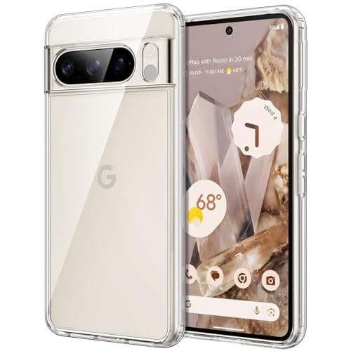 JETech Google Pixel 8 Pro ケース（6.7インチ 2023モデル用）黄ばみなし 保護ケース 衝撃吸収 バンパーカバー 傷防止ハードPCバック (クリア)