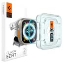 Spigen Apple Watch Ultra 3 / Ultra 2 / Ultra 49mm ガラスフィルム 貼り付けキット付き 9H硬度強化ガラス 保護フィルム 2枚入 AGL05556