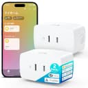 Onvis Matter Thread 対応 次世代無線通信規格Thread スマートプラグ プラグミニ スマートコンセント 最大15A/1500W スマートホーム 遠隔操作 タイマー/スケジュール付き 音声コントロール Apple Home HomeKit, Alexa, Google Home,SmartThings対応 (スマートプラグ2個入り)「Threadボーダールーター」が必要