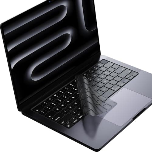 Soonjet 超薄型プレミアムキーボードカバー MacBook Air 15インチ・13.6インチ / MacBook Pro 14インチ・16インチ対応 M1 / M2 / M3 / M4 / M5 搭載モデル 2021〜2025 2026年対応 - US配列専用