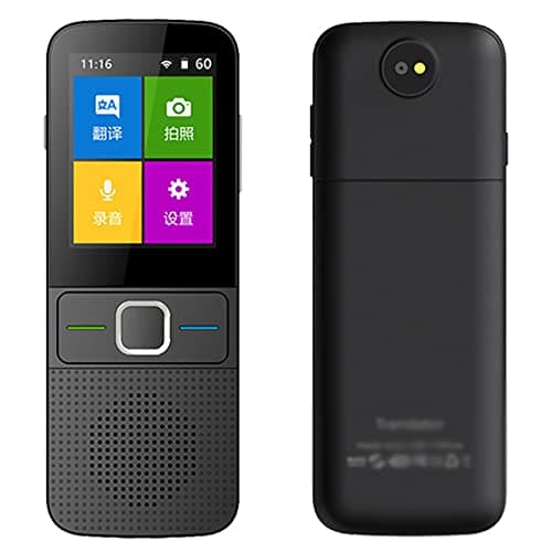 ポータブル言語翻訳機、タッチスクリーン付きスマート音声翻訳機、137言語ミニスマートWiFi音声翻訳機音声/テキスト/録音/写真カメラインスタント翻訳