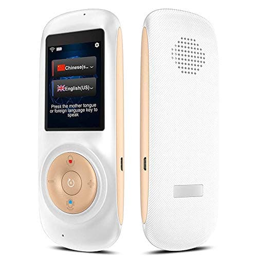 ノーブランド品 120カ国の無線LANポケット電子翻訳機で70の言語の音声2.4インチのタッチスクリーンスマート言語翻訳デバイス旅行ショッピングを学ぶために,白