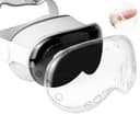 SOULWIT 保護カバー for Apple Vision Pro VRヘッドセット 用 耐久性かつスリム スクリーン プロテクター VR アクセサリー 液晶保護 カバー トラッキングスキャンに影響なし 保護 ケース 防塵 落下 衝撃 傷防止 （穴あき）