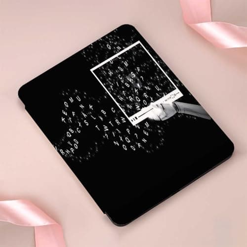 対応iPad air 11 インチケース 対応iPad air 第6世代 ケース、裏全透明カバー 耐衝撃 三つ折り保護カバー スマート オートスリープ機能 水色 テキストからビデオへのコンセプト、サイボーグの手が生成AIによって生成されたビデオを保持、人工知能言語モデル技術、