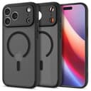 Spigen 【創業18年の技術力】 iPhone 17 Pro Max ケース MagSafe対応 半透明 指紋防止 ストラップホール 米軍MIL規格 ウルトラ・ハイブリッド・マグフィット (フロスト・ブラック) ACS10038