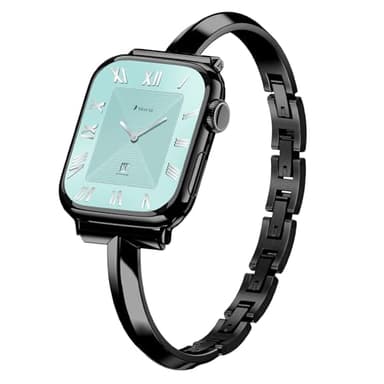 Missair コンパチブル アップルウォッチ バンド ステンレス 42mm 41mm 40mm 38mm Apple Watch バンド 金属 アップルウォッチ ブレスレット iWatch Series 11 10 9 8 7 6 5 4 3 2 1 SEに対応 長さ調整可能 T字バングル エレガント レディース 女性