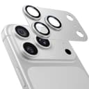 NIMASO カメラフィルム iPhone 17 Pro Max 対応 カメラ保護 アルミ合金フレーム+9H強化ガラス 全面保護 耐衝撃 超薄設計 黒縁あり いPhone 17 Pro Max専用 レンズカバー 1枚セット シルバー DSC25I1941